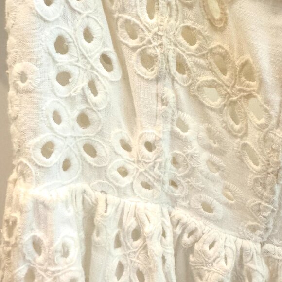 For Love & Lemons Becca Mini Dress in White - Picture 5 of 8